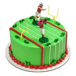 New DecoPac Football Touchdown Cake Decoration Set